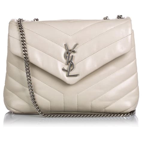 sac yves saint laurent blanc|saint laurent sac de jour.